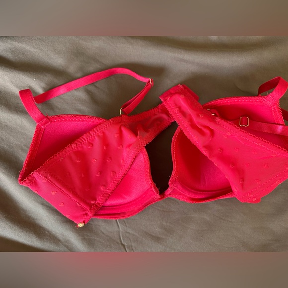 Jessica Simpson Red Lace Push-Up Bra - Picture 4 of 5